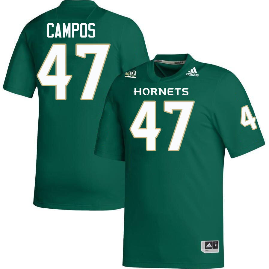 Sacramento State Hornets #47 AJ Campos College Football Jerseys Stitched-Green